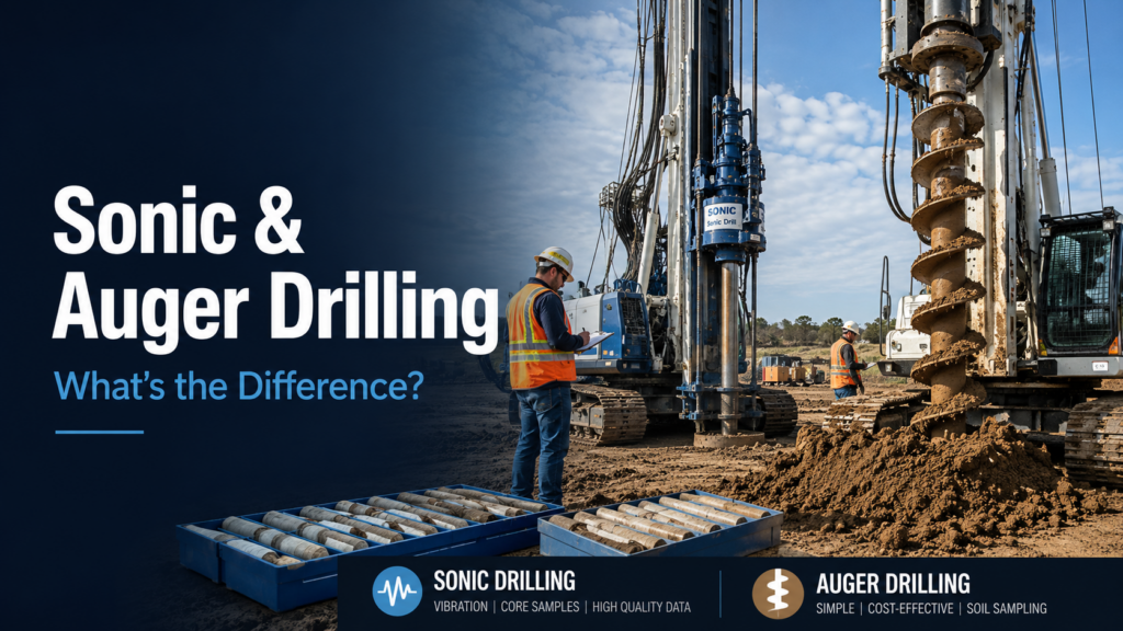 Sonic vs Auger drilling explained